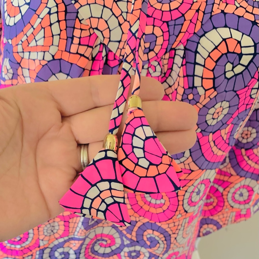 Alice & Trixie Rare Mosaic Print Go Go Mini Dress - Picture 7 of 8